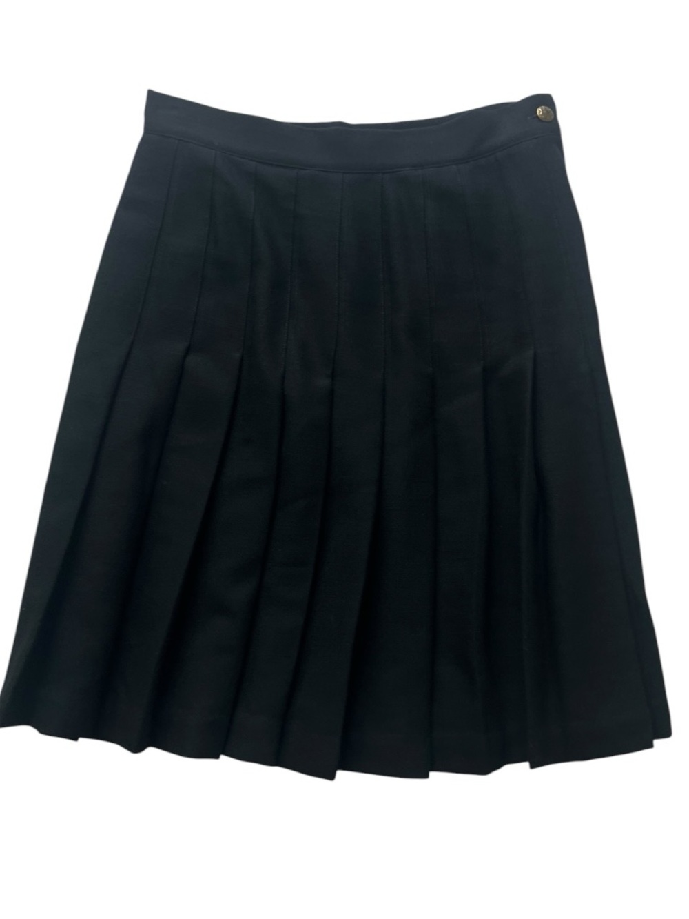 Georgiou Studio Black 100% Wool Pleated Mini Skirt Vintage Y2K Preppy Academia 8